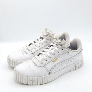 Puma carina 391732-01 white gold womens size 7.5